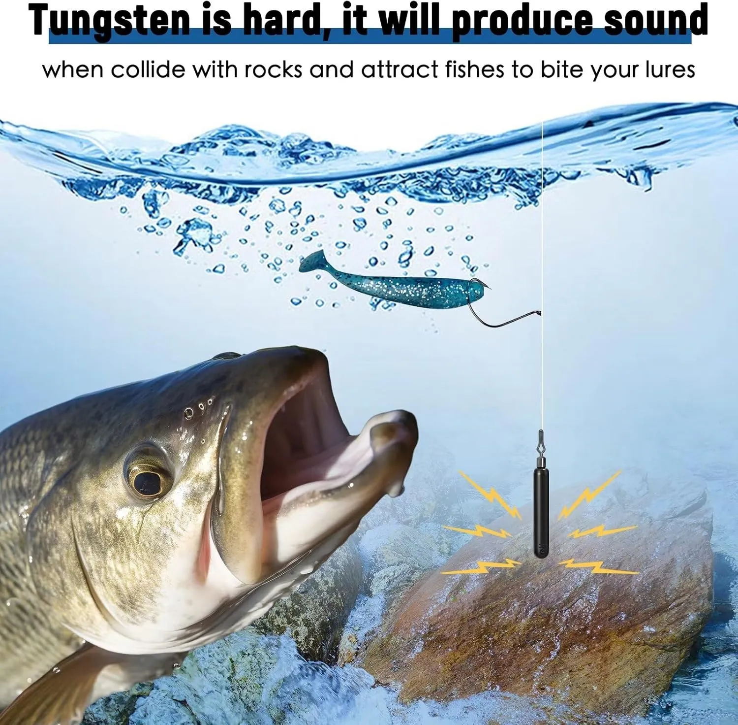 12Pcs Tungsten Drop Shot Weights Sinkers for Bass Fishing, Tungsten Dropshot Fishing Weights