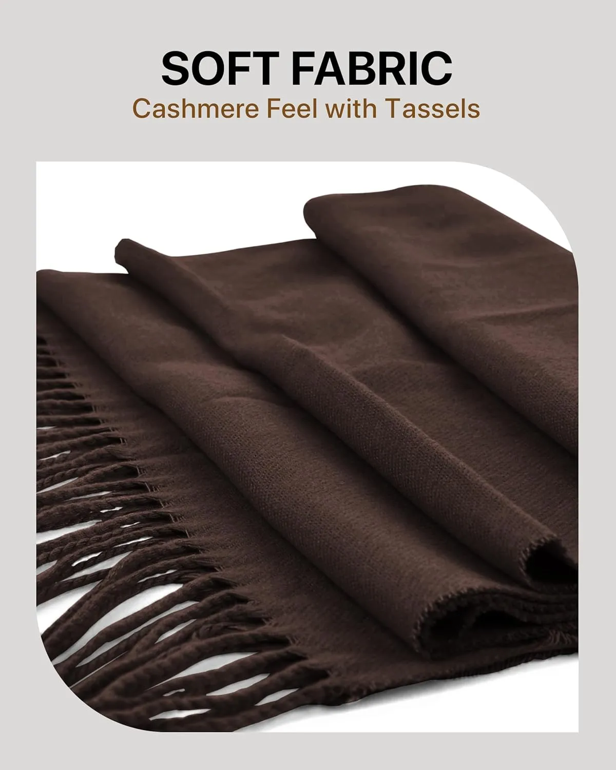 boxed-gifts Cold Weather Winter Scarves for Men & Women - Cashmere Like Acrylic Long Soft Scarves