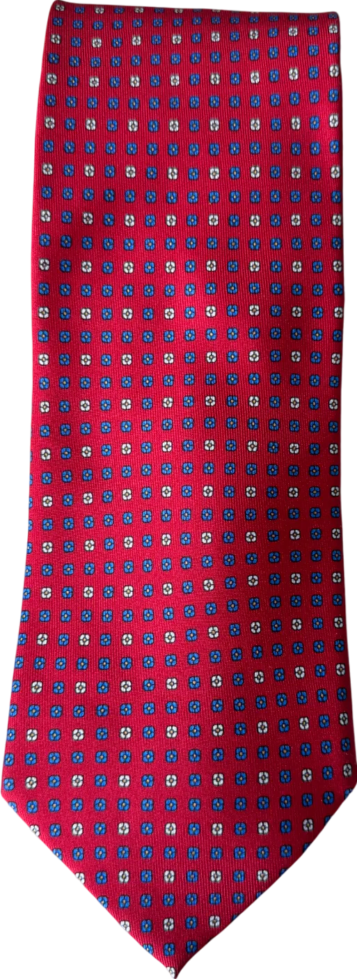 Eton Red 100% Silk Necktie One Size