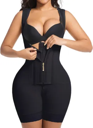 Fajas Colombianas Moldeadoras Shapewear Tummy Control Faja Body Shaper Postpartum Butt Lifter with Zipper Crotch
