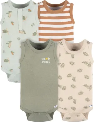 Gerber Baby Boys Multi-Pack Sleeveless Onesies Bodysuit