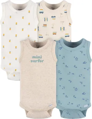 Gerber Baby Boys Multi-Pack Sleeveless Onesies Bodysuit