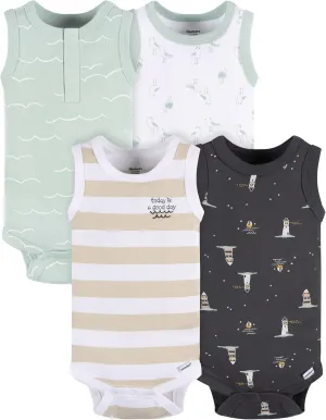 Gerber Baby Boys Multi-Pack Sleeveless Onesies Bodysuit