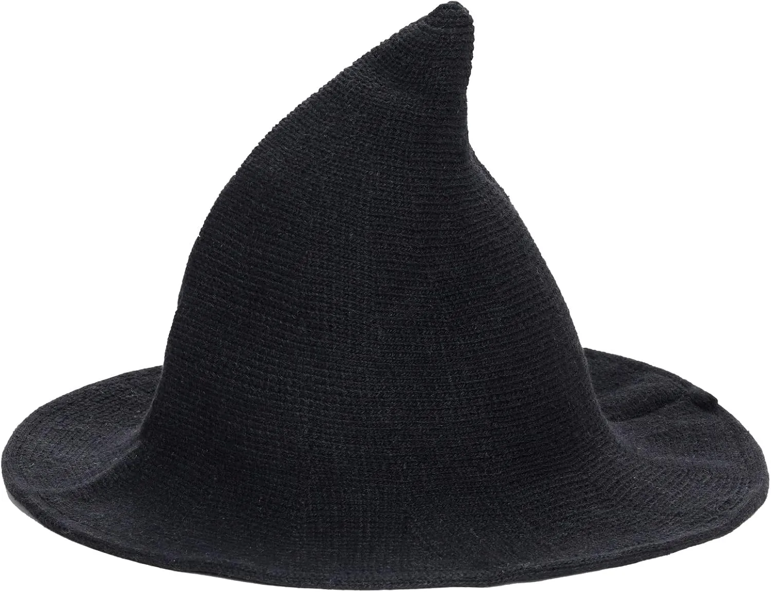 Halloween Hat Wool Knitted Cap for Witch Women Party Decor Masquerade Cosplay Costume Accessory Christmas Birthday