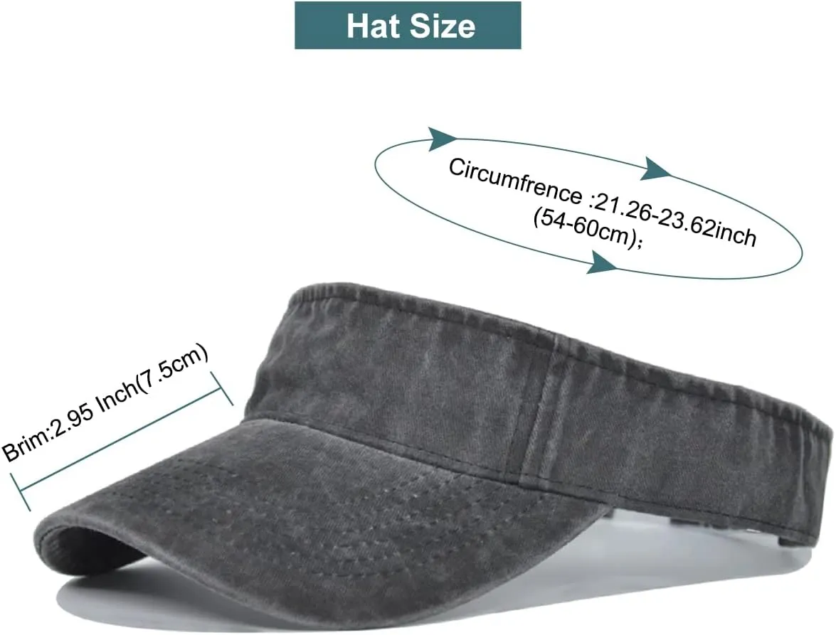 Komorebi Visors for Women Unisex Sun Visor Hats Adjustable Running Caps Summer Sun Protection Tennis Hat for Sports