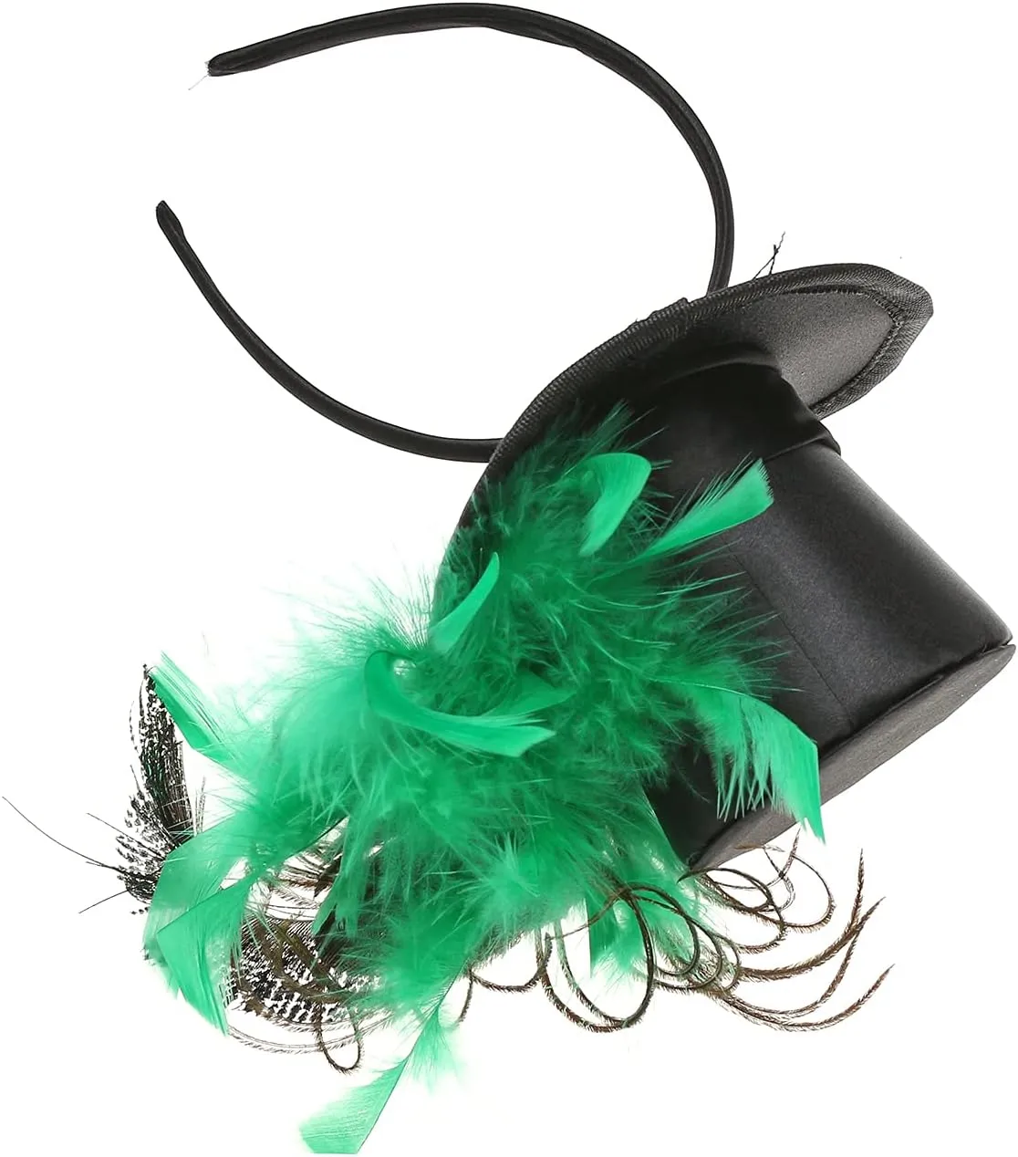 LATIMOON Fascinators Hat for Women Tea Party Headband Mini top Hats Cocktail Flower Mesh Feathers Hair Clip