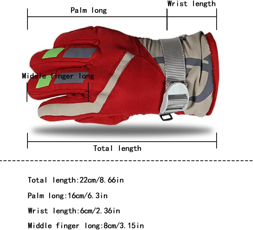 Lovely Ski Gloves Winter Outdoor Snow Warm Mitten for Kids Boys and Girls (1-4 years)