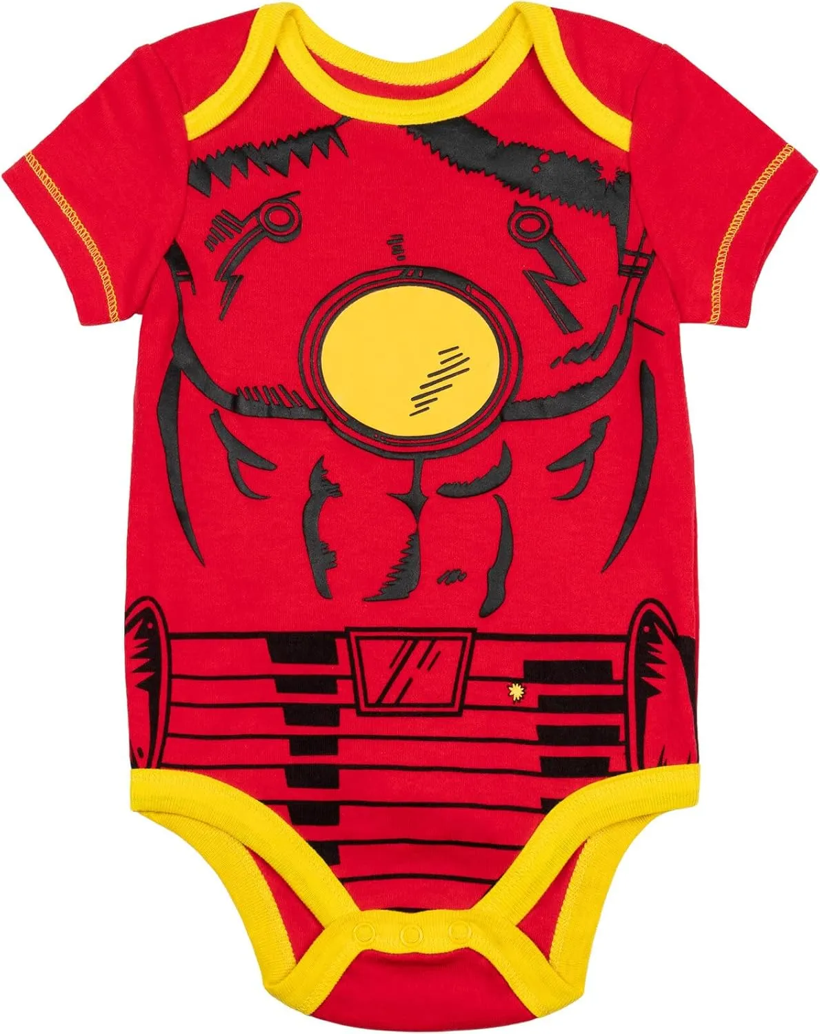 Marvel Baby Boys' 5 Pack Bodysuits - The Hulk, Spiderman, Iron Man, and Captain America