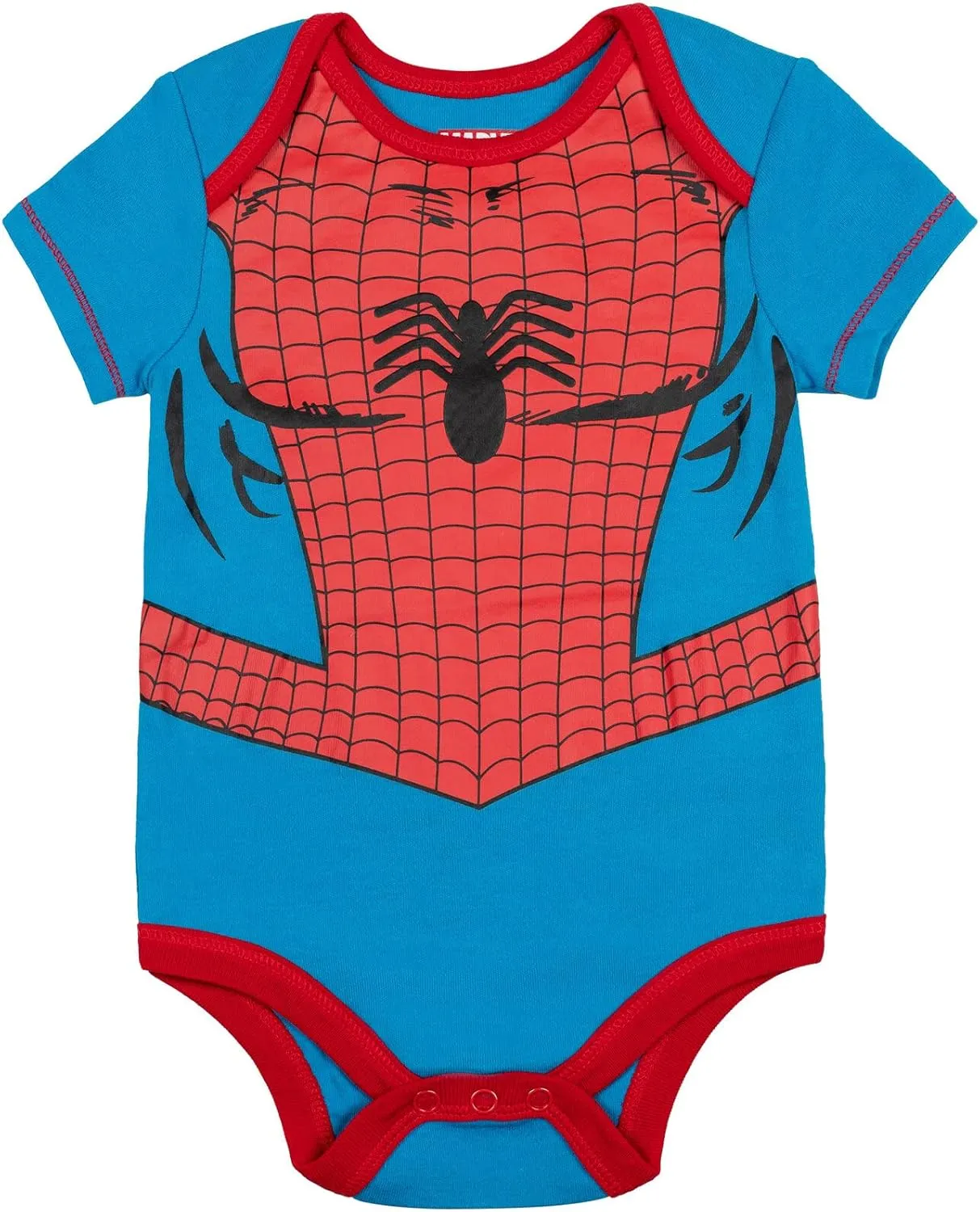 Marvel Baby Boys' 5 Pack Bodysuits - The Hulk, Spiderman, Iron Man, and Captain America