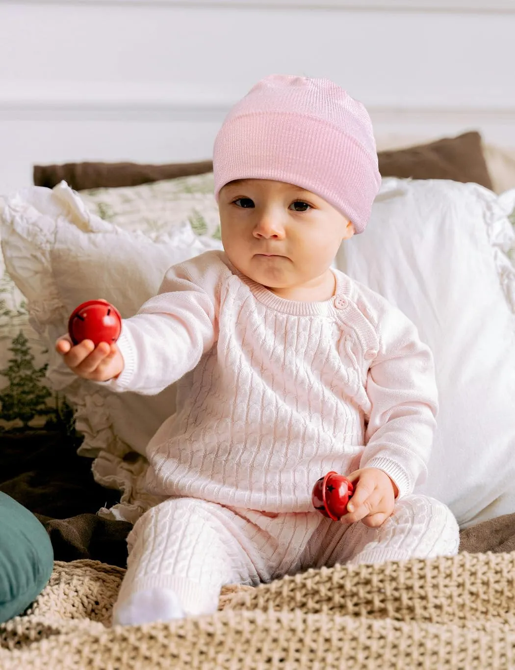 Neutral Baby Beanie Hats for Unisex, Solid Baby Girls Boys Beanies Cap for Newborn, Baby, Infant, Toddler