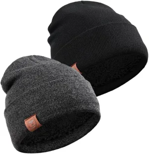 OZERO Winter Beanie Daily Hat - Thermal Polar Fleece Ski Stocking Skull Cap for Men and Women