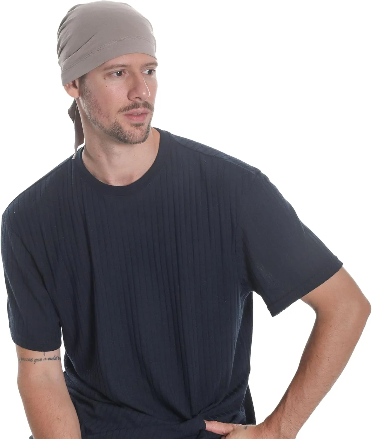 Pre Tied Headwear for Chemo, Hair Loss, Alopecia for Sensitive Scalp, Elasticated with Ties