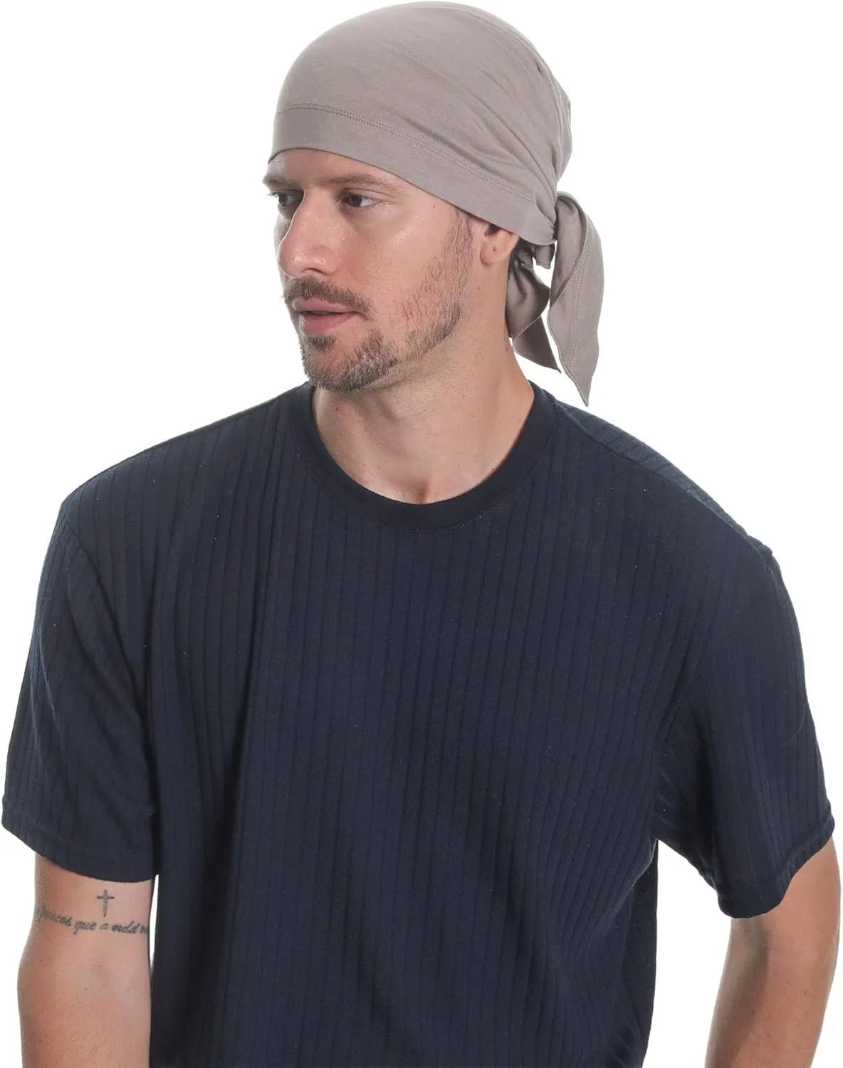 Pre Tied Headwear for Chemo, Hair Loss, Alopecia for Sensitive Scalp, Elasticated with Ties