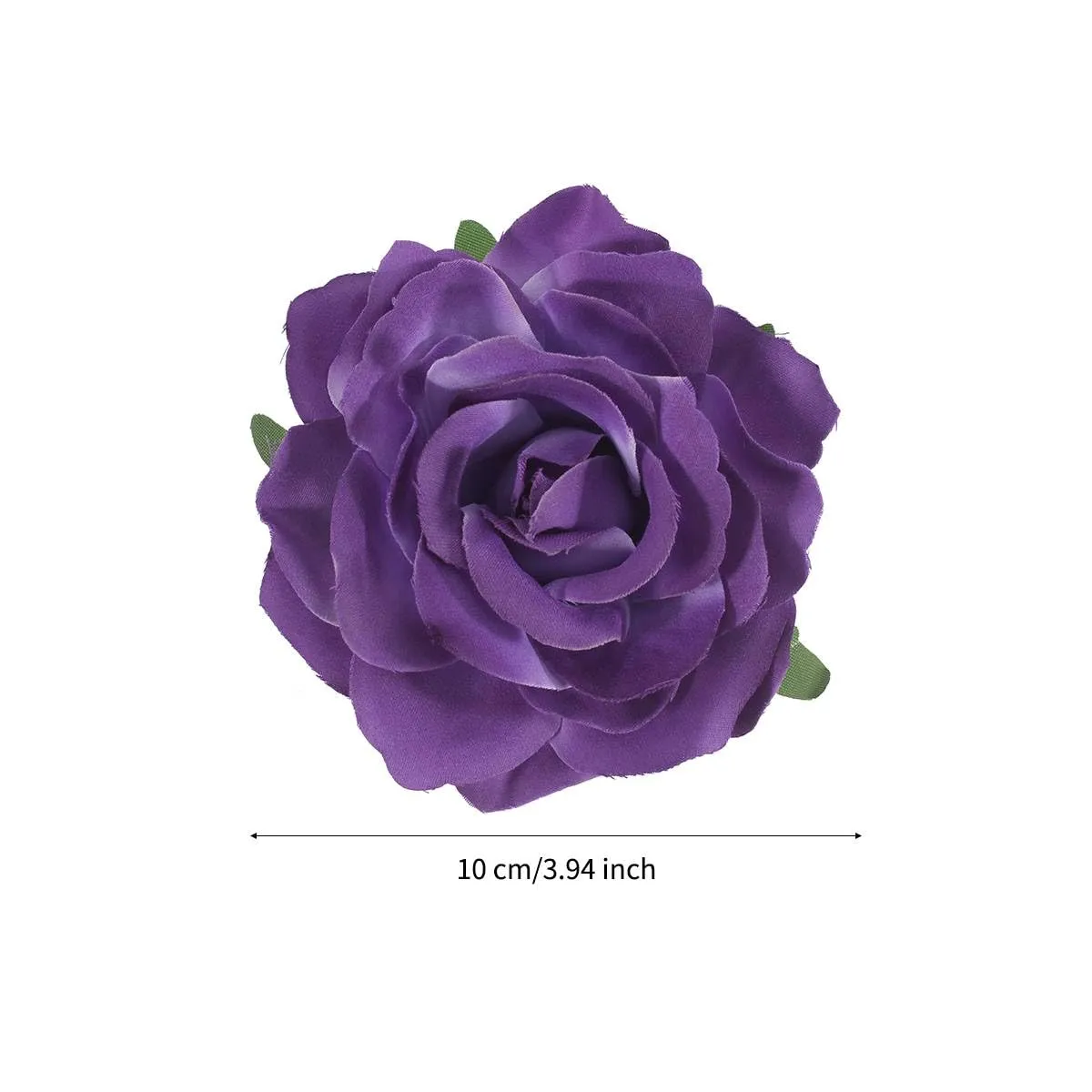 Purple Rose Brooches Flower Hair Clips for Women | Brooches and Pins | Hair Accessories| Valentines Hair Clips, Wedding Hair Accessories for Women | Lapel Pin