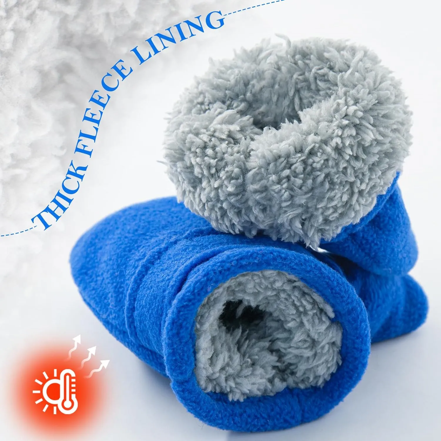 RAOEXI Toddler Infant Winter Mittens Lined with Fleece Easy-on Baby Boy Girls Warm Gloves Outdoor