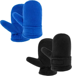 RAOEXI Toddler Infant Winter Mittens Lined with Fleece Easy-on Baby Boy Girls Warm Gloves Outdoor