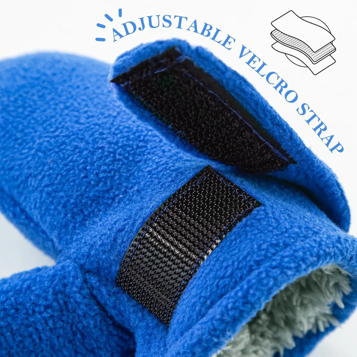 RAOEXI Toddler Infant Winter Mittens Lined with Fleece Easy-on Baby Boy Girls Warm Gloves Outdoor