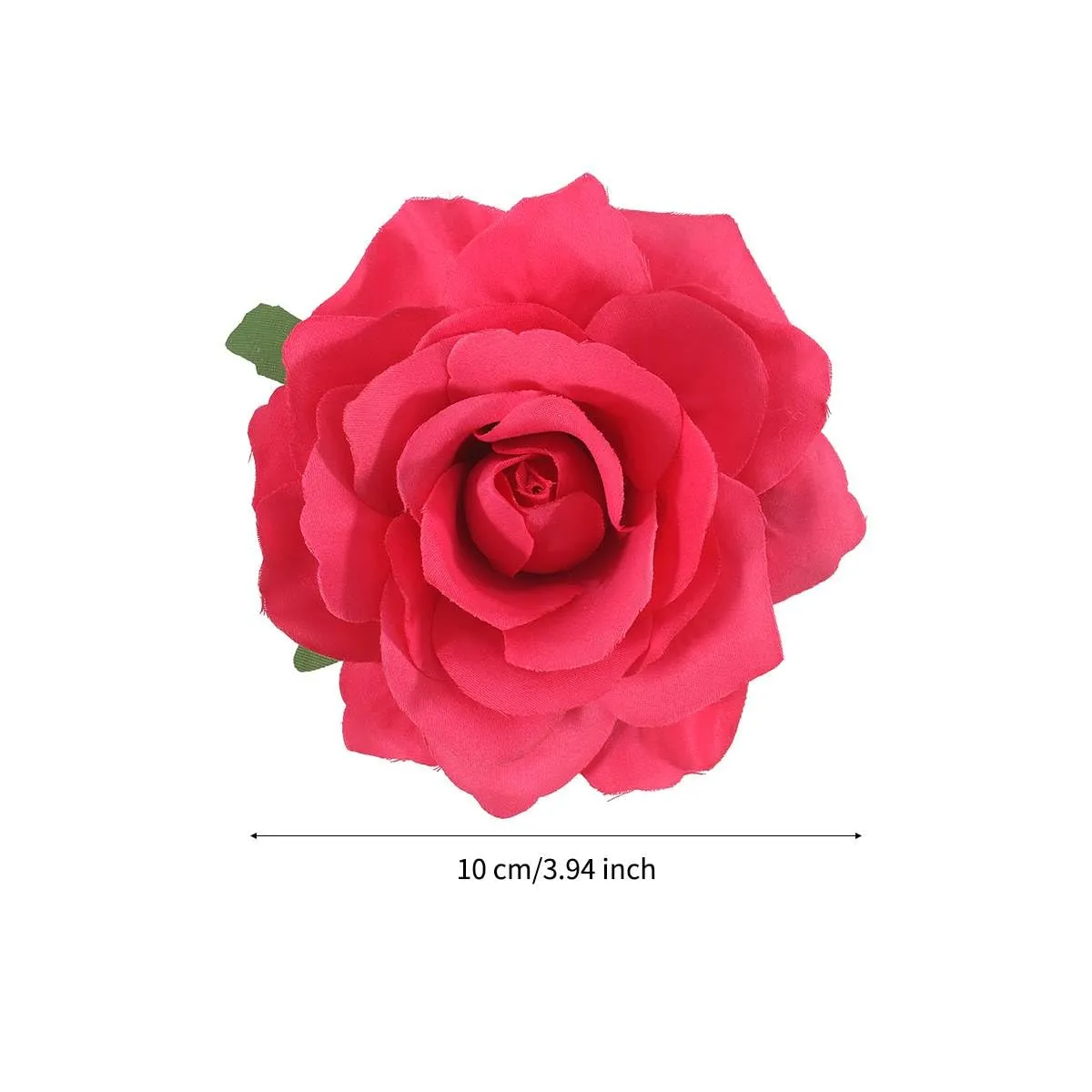 Red Rose Brooches Flower Hair Clips for Women | Brooches and Pins | Hair Accessories | Valentines Hair Clips, Wedding Hair Accessories for Women | Lapel Pin