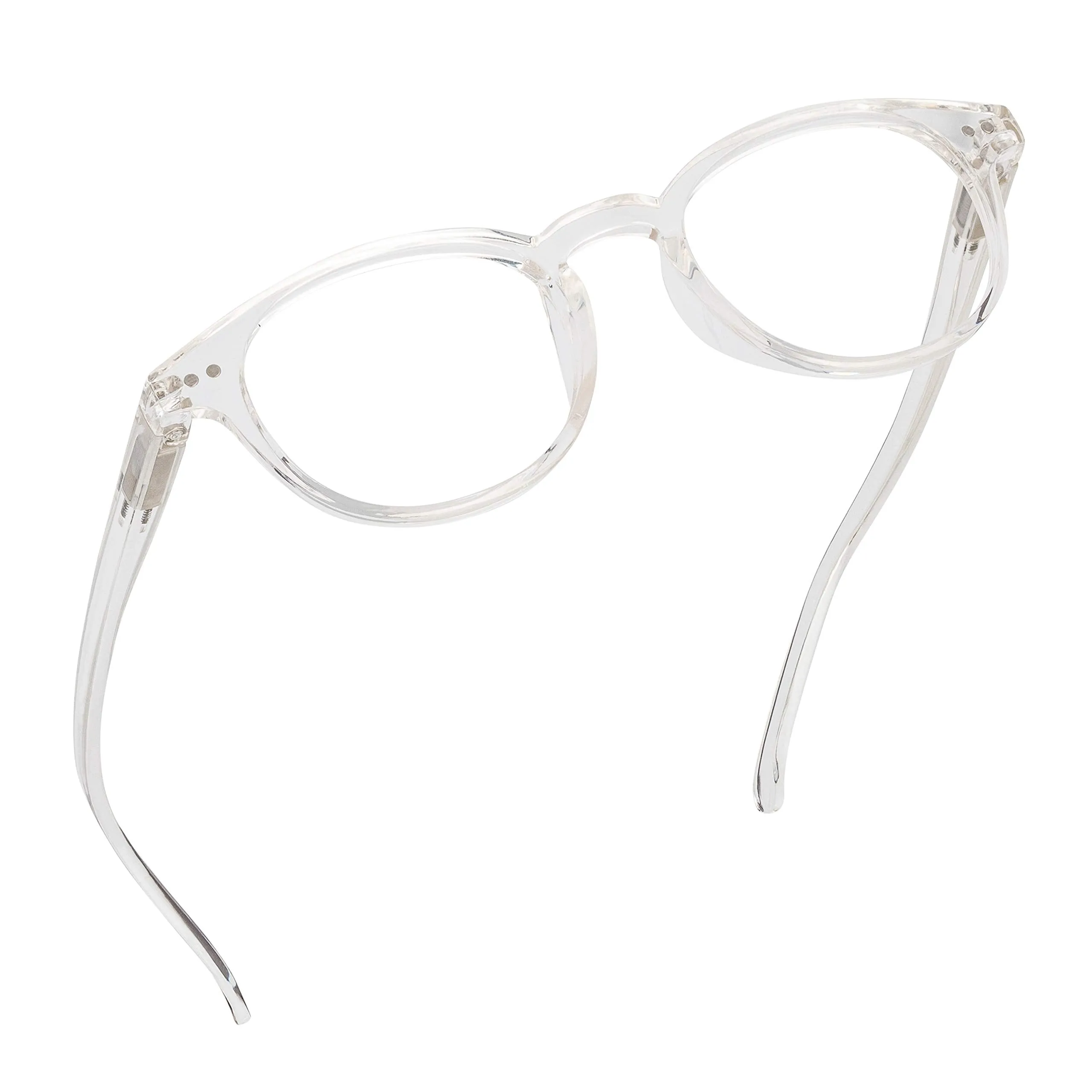 Round-Blue-Light-Blocking-Reading-Glasses-Clear-0-75-Magnification-Computer-Glasses