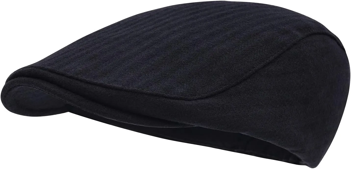 STARANCE Men's Flat Cap Wool Tweed Driving Irish Newsboy Hat