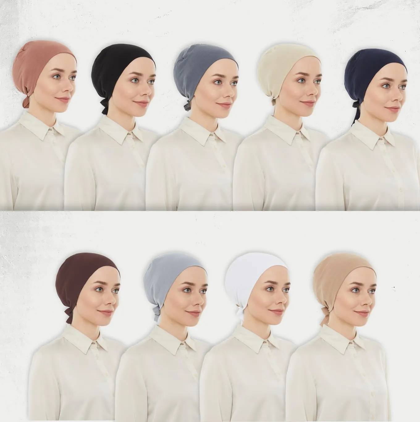 Women Under Scarf Hat Hijab Cap Islamic Hijab Undercap Hijab Bonnet Cap Muslim Inner Beanies Hat Underscarf Turban
