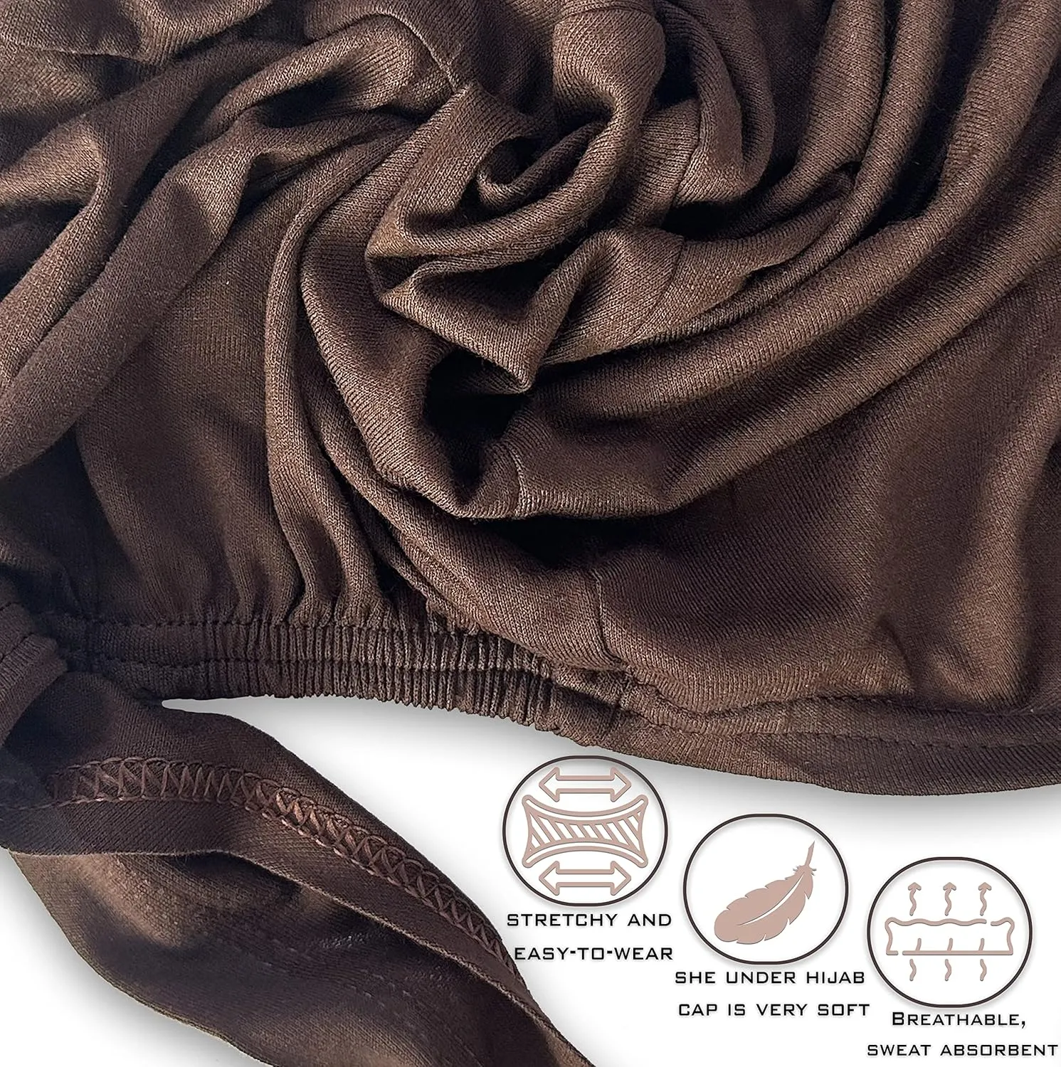 Women Under Scarf Hat Hijab Cap Islamic Hijab Undercap Hijab Bonnet Cap Muslim Inner Beanies Hat Underscarf Turban